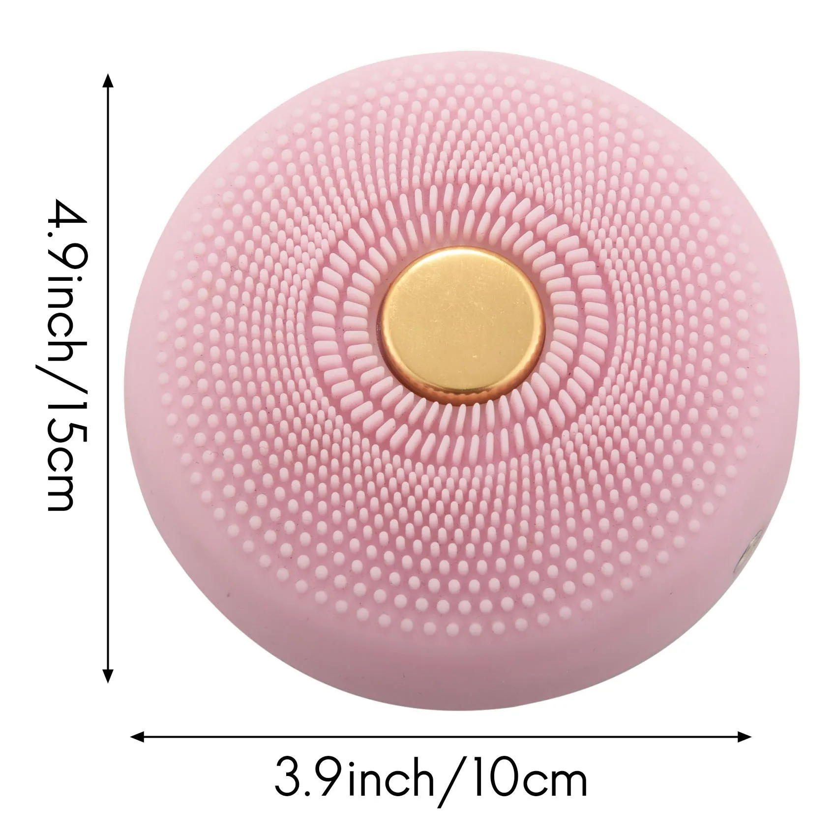AYMR-Pink سيليكون منظف للوجه مدلك فرشاة الوجه المحمولة التطهير العميق قابلة للشحن الاهتزاز جهاز الجمال مصباح ليد