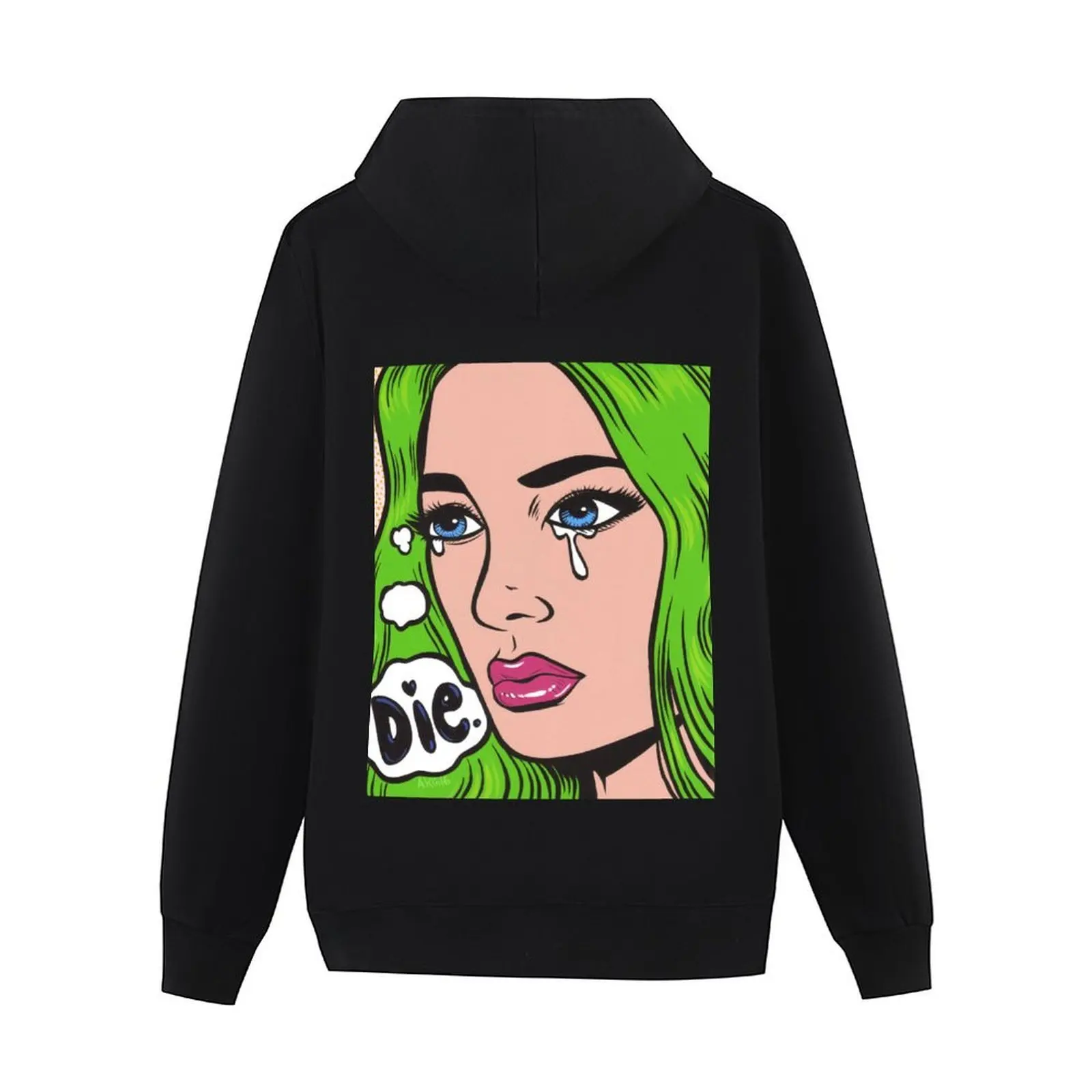 يموت البكاء الهزلي فتاة هوديي الملابس الكورية نمط ملابس رجالية مصمم ملابس رجالي الخريف منتجات جديدة أنيمي هوديي