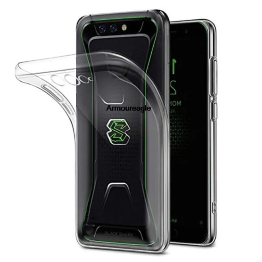 Funda transparente para xiaomi black shark 4 2 4S 5 pro 3s helo blackshark 5 rs, funda trasera de silicona para teléfono, bolsa ultrafina de gel tpu suave