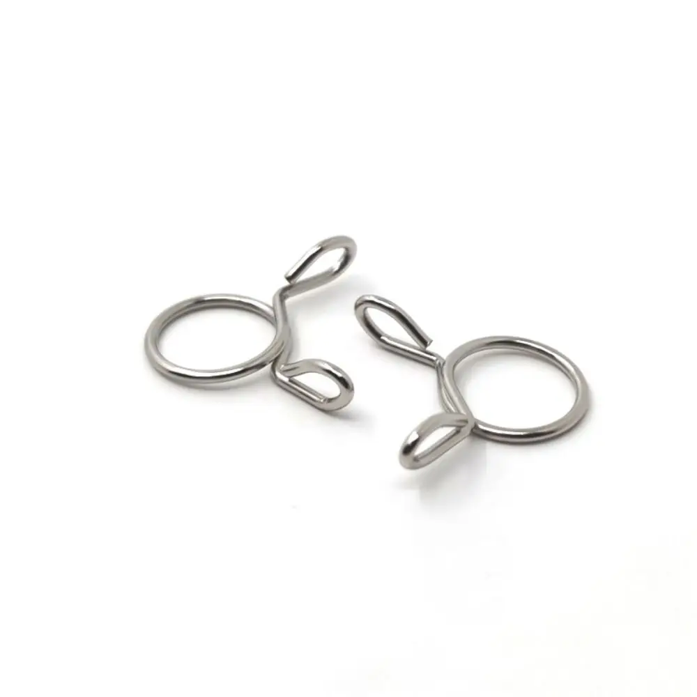 10Pcs 5-31MM Hose Clamp Assortment Kit Air Tubing Pipe Clip Zinc Plated Fixed Spring Hoop