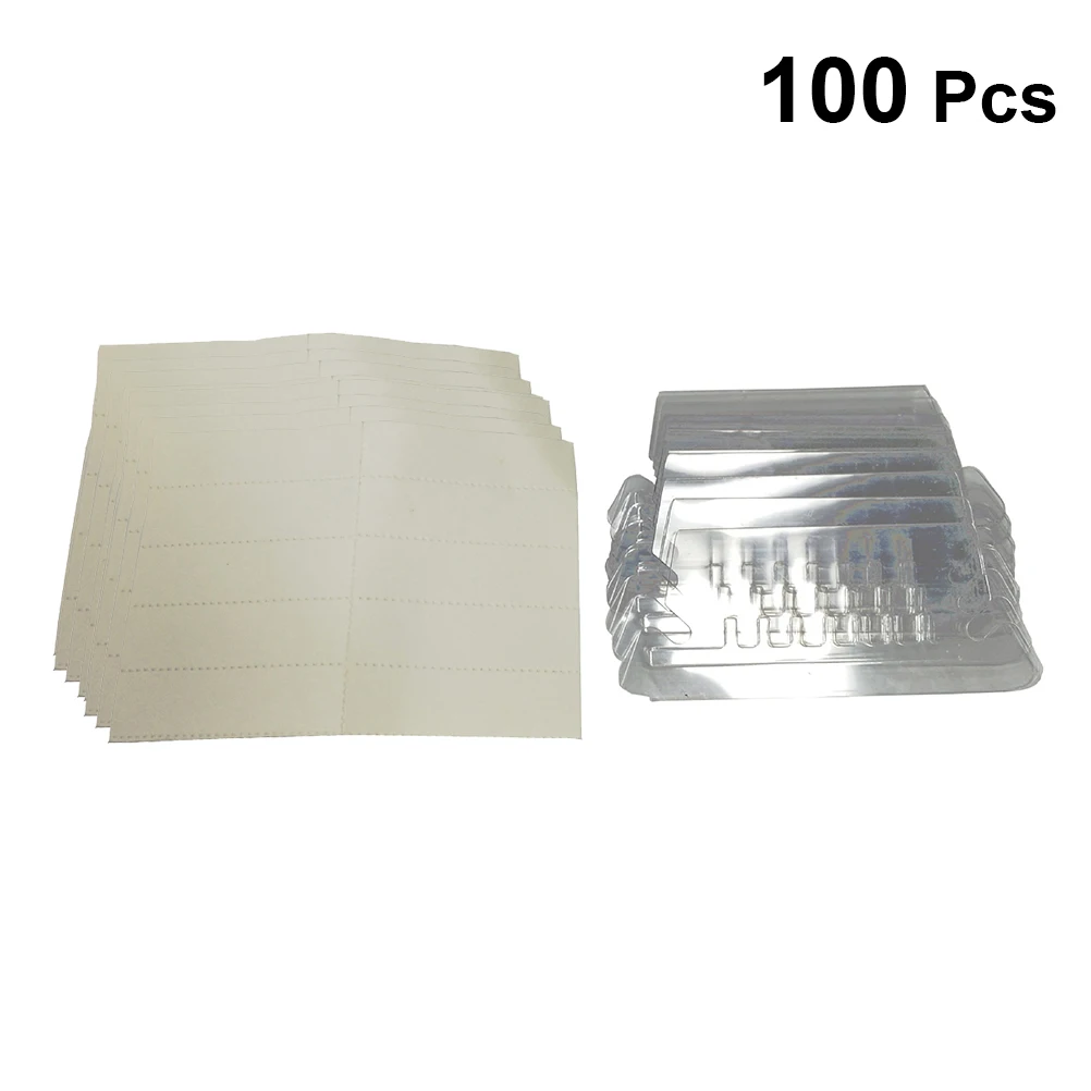 

100pcs Plastic File Organizer Office Document Supplies Hanging File Holder Premium Material Home Office Use