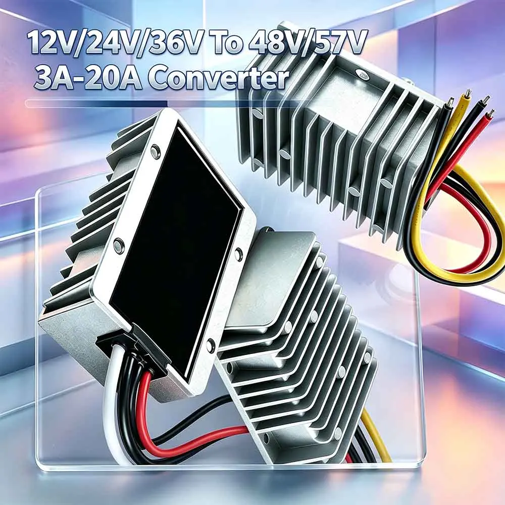 12V/24V/36V To 48V/57V 3A 5A 10A 20A Boost Converter Voltage Regulator Module Power Supply Voltage Transformer For Trucks LCD TV