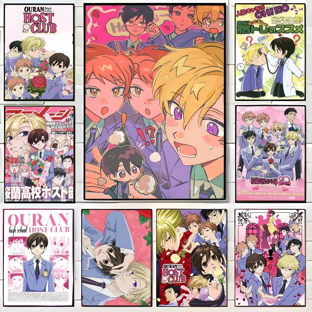 Romantic Anime Ouran High School Host Club Poster Wall Art Print Decorative Mural Home Decor Gift Unframed
