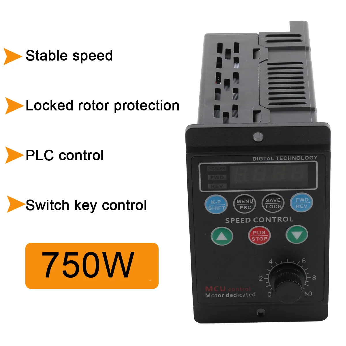 750W AC 220V Motor Speed Controller, Forward/Reverse Electric Motor Speed Regulator, Variable Speed Motor Controller
