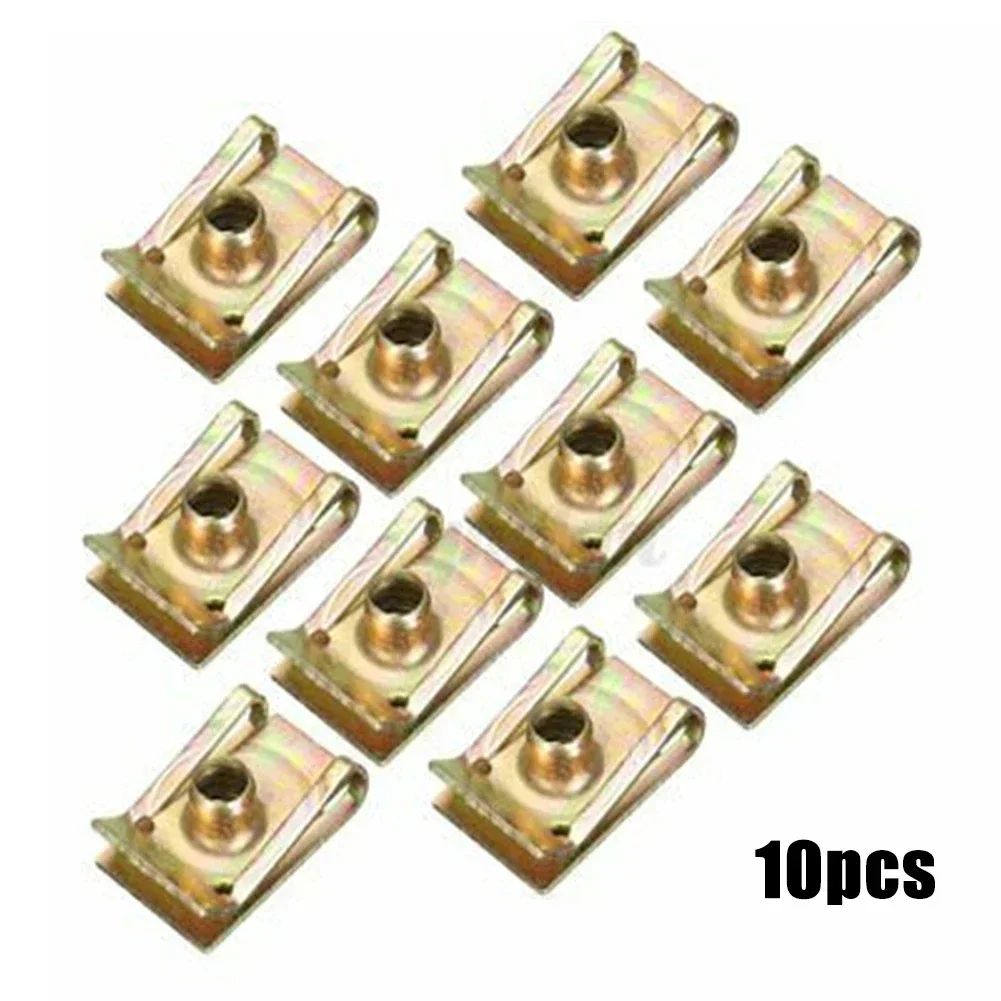10Pcs M6 6mm Sportbike Fairing Spire Speed Clips Clamp Fastener Screw Nuts J150 Replacement M8 Spire/speed Clip Kit