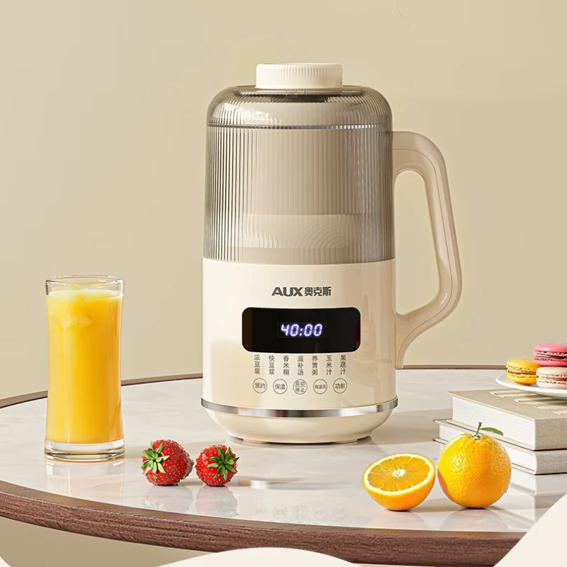 خلاط AUX عالي السرعة، صانع حليب الصويا المنزلي الصغير متعدد الوظائف لعدد 2-3 أشخاص، لا يتطلب فلتر.