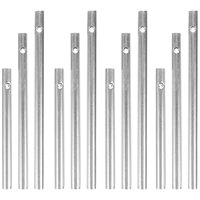 12 Pcs Metal Wind Chime Tubes Diy Wind Bell Pipes Aluminum Outdoor Indoor Crafts Supplies Accessories For Kindergarten