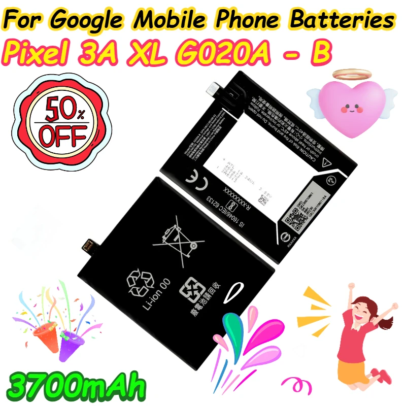 

3700mAh For Google Pixel 3A XL G020A - B Mobile Phone Batteries