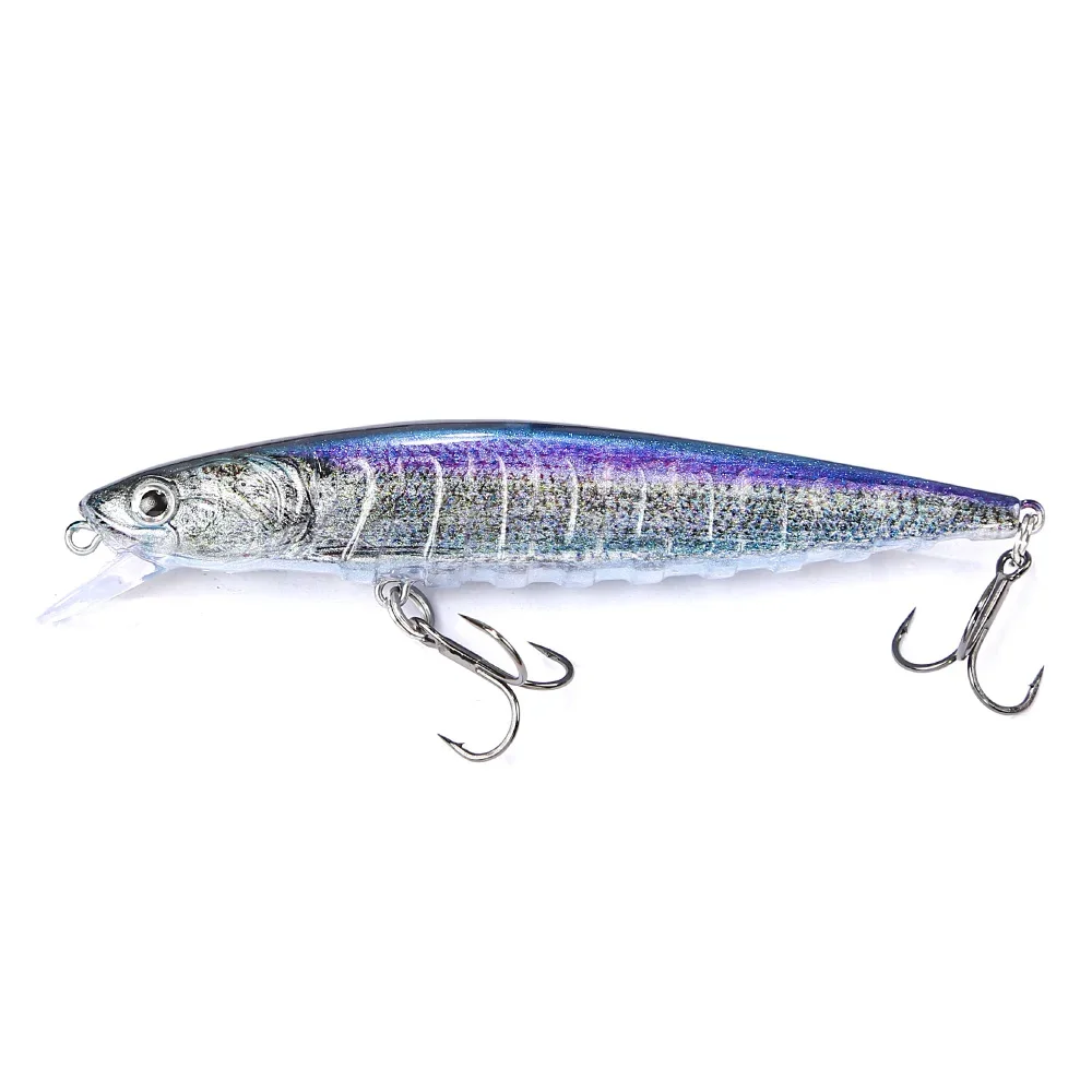 B&U 110 mm hängender Minnow-Wobbler, Angelköder, lange Wurf-Minnow-Köder, harter Köder, hochwertige professionelle Angelhaken