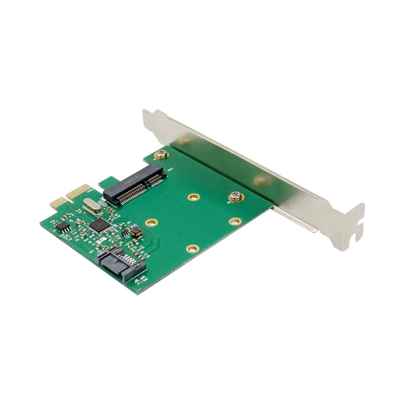 SUNWEIT ST58 PCIe MSATA NGFF محول PCIe Sata بطاقة بطاقة ASM1061 PCI Express SATA محول
