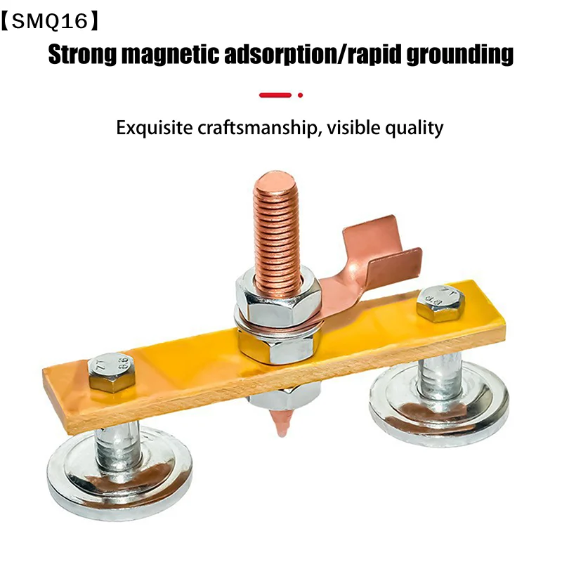 1pc Welding Magnet Head Magnetic Welding Ground Clamp Holder Fixture Strong Welder Sheet Metal Repair Machine Ground Clamp【SMQ】 - view 3