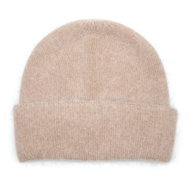 Hat Women Winter Beanie Angora Wool Knit Autumn Warm Skiing Accessory For Cold Weather Sport Outdoor Holiday 4