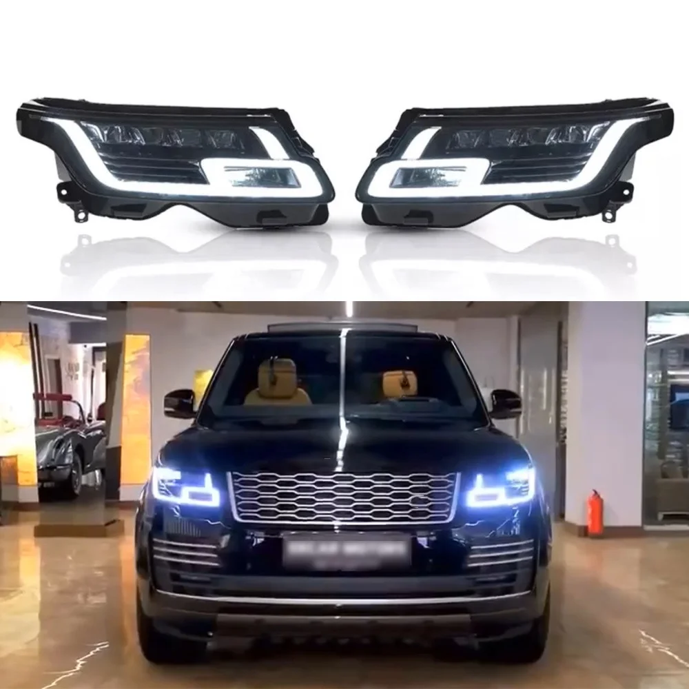 Car Lighting For Land Rover Range Rover Vogue 2013-2017 LED Headlight High Low Beam Upgrade Head Lamp Accessories