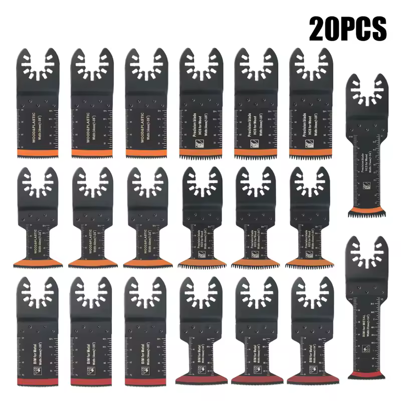 Japanese Tooth Carbide Oscillating Saw Blade Kit 10-39Pcs Arc Edge Oscillating Multitool Blades Precise Cut for Wood PVC Iron - Image 10