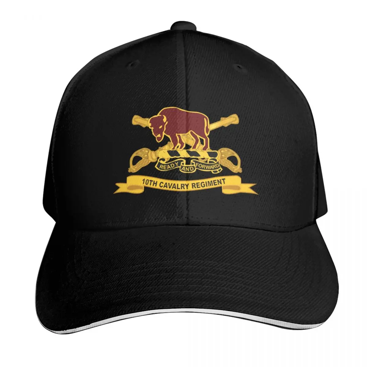 Army - 10th Cavalry Regiment w Br - Ribbon Baseball Cap Men Women Casual Summer Sport Sun Cap