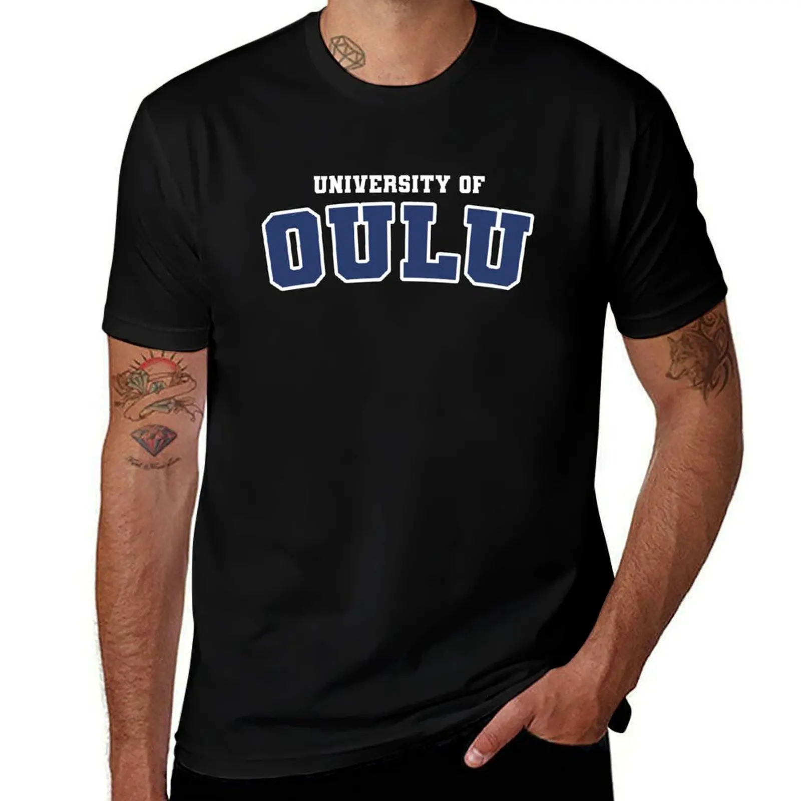 

University of Oulu T-Shirt custom t-shirts blue lock football t shirt Louboutins T-shirt men