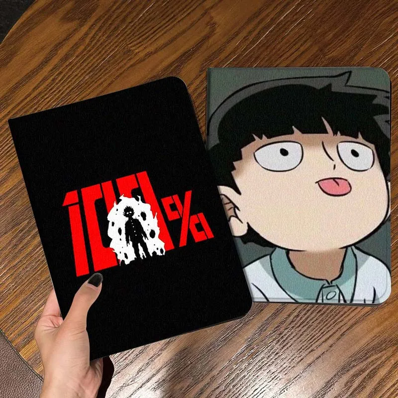 

Mob Psycho 100 Art Cool For iPad Pro Air Mini 2 3 4 5 6 7 6th 7th 10th 11th 10.2 9.7 10.5 11 Foldable Tablet Case Gift