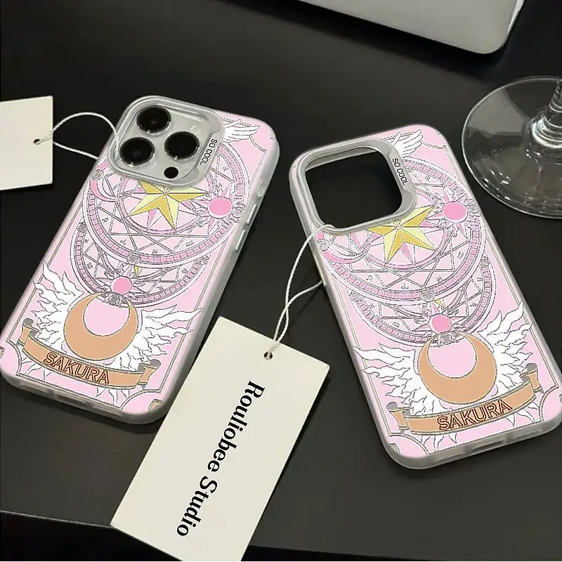 Girl Card Captor Sakura CERBERUS Phone Case For iPhone 15 14 13 12 11 16 17 Pro Max Plus Cover