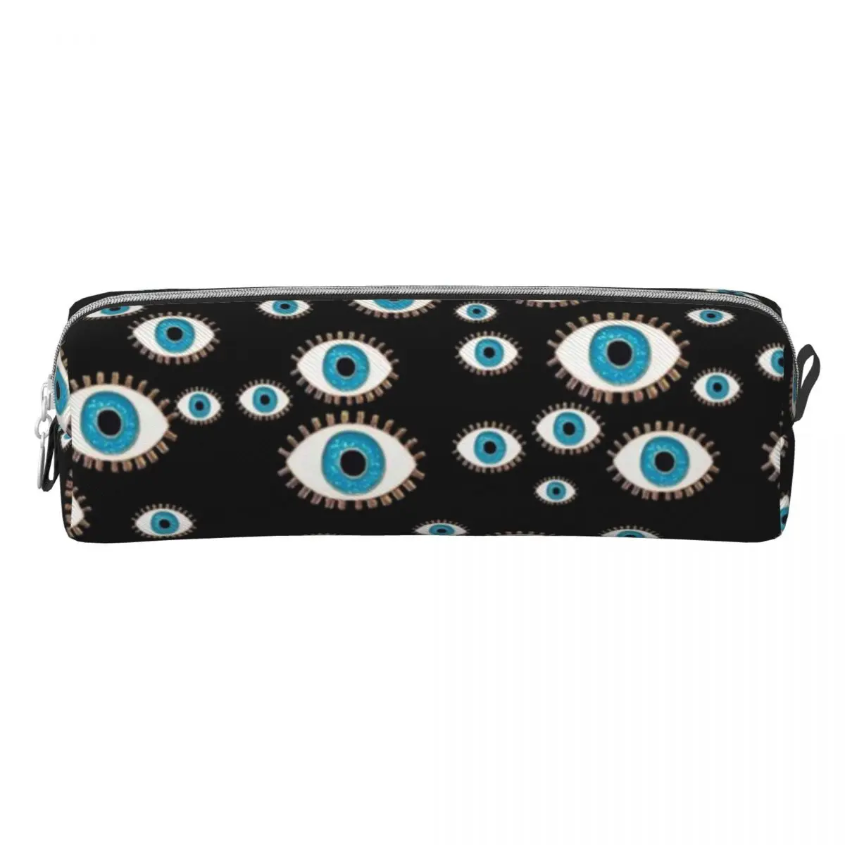 Fashion Pencil Case Evil Eye Print Pen Box Greek Mati Mataki School Pencil Cases Boy Girl Zipper Custom DIY Stationery Organizer