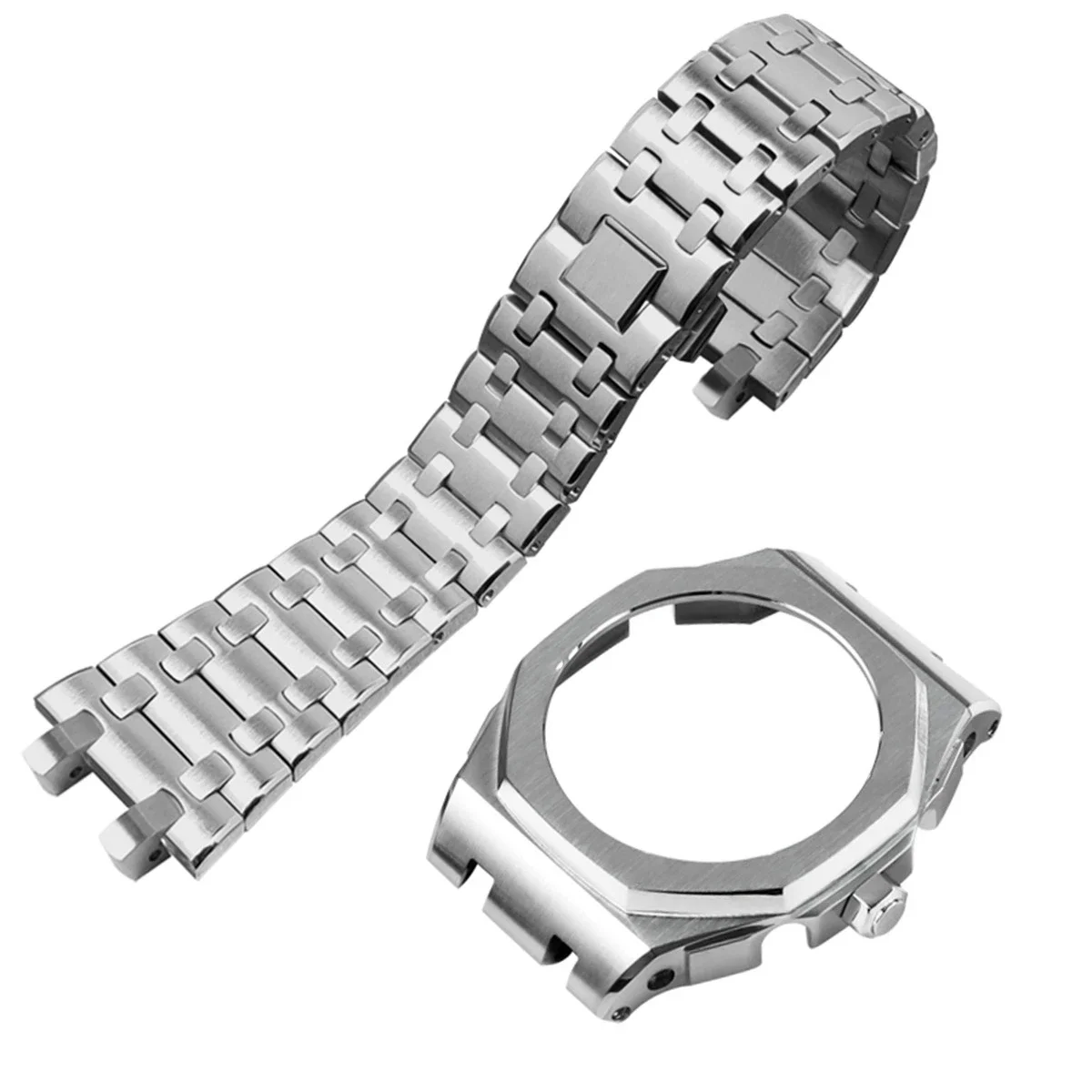 Gen5 NUOVO Kit Mod Per Casioak GA2100 GAB2100 Acciaio Inossidabile Lunetta In Metallo Gomma Cinturino In Metallo per Casioak GA2110 custodia Con Viti