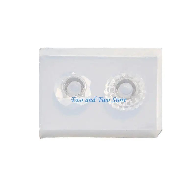 HX6F Silicone Mold Large Hole Bead Charm Bracelet Resin Jewelry Craft Tool