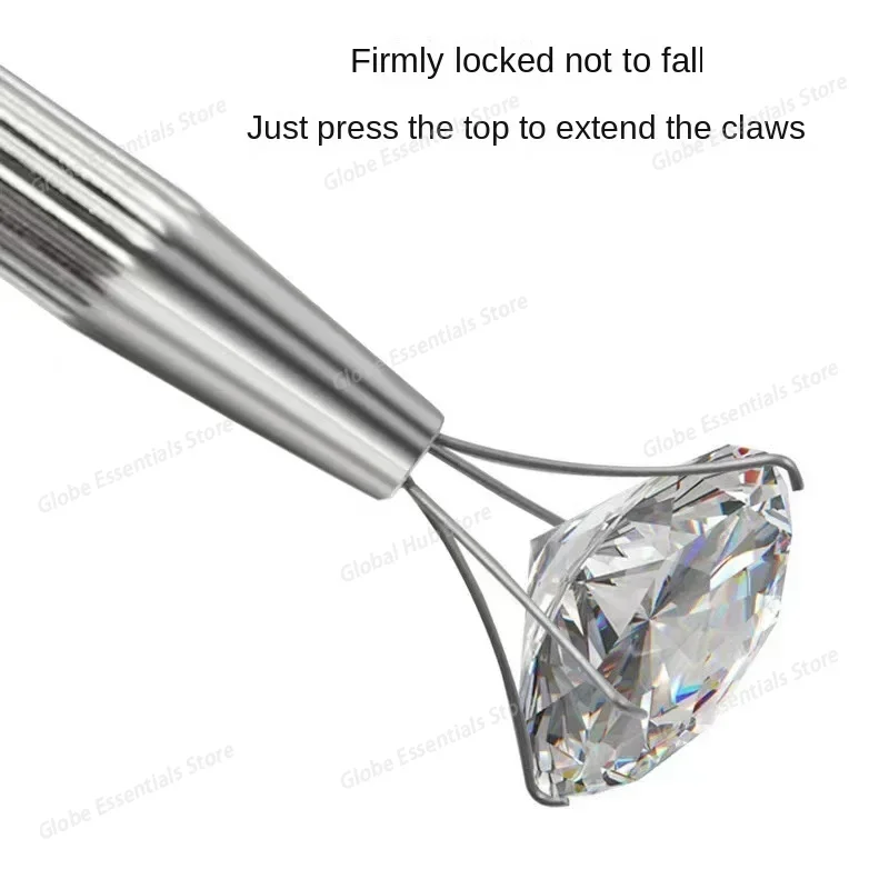 Claws Jewelry Gem Beads Holder Pick-up Tool Diamond Gemstones Stone Prong Holder Tweezers Catcher Grabbers