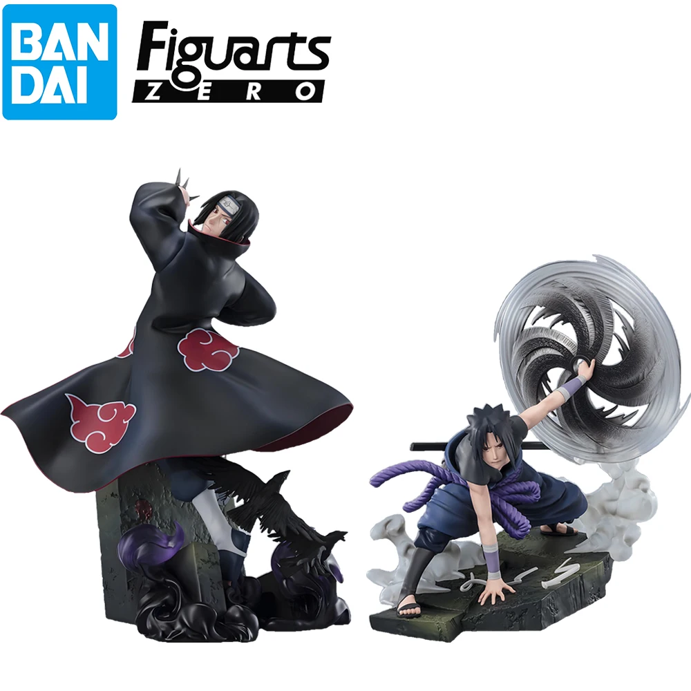 

In Stock Original Bandai Figuarts Zero Naruto Shippuuden Uchiha Itachi Uchiha Sasuke The Light & Dark of The Mangekyo Sharingan