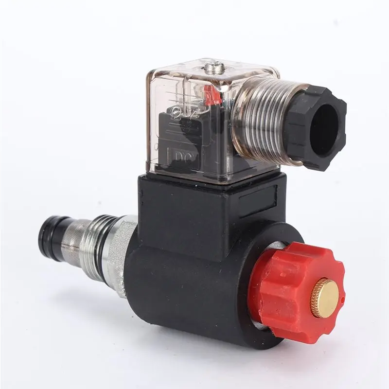 Hydraulic Threaded Solenoid Valve 2 Way Threaded Cartridge DC12V Solenoid Valve