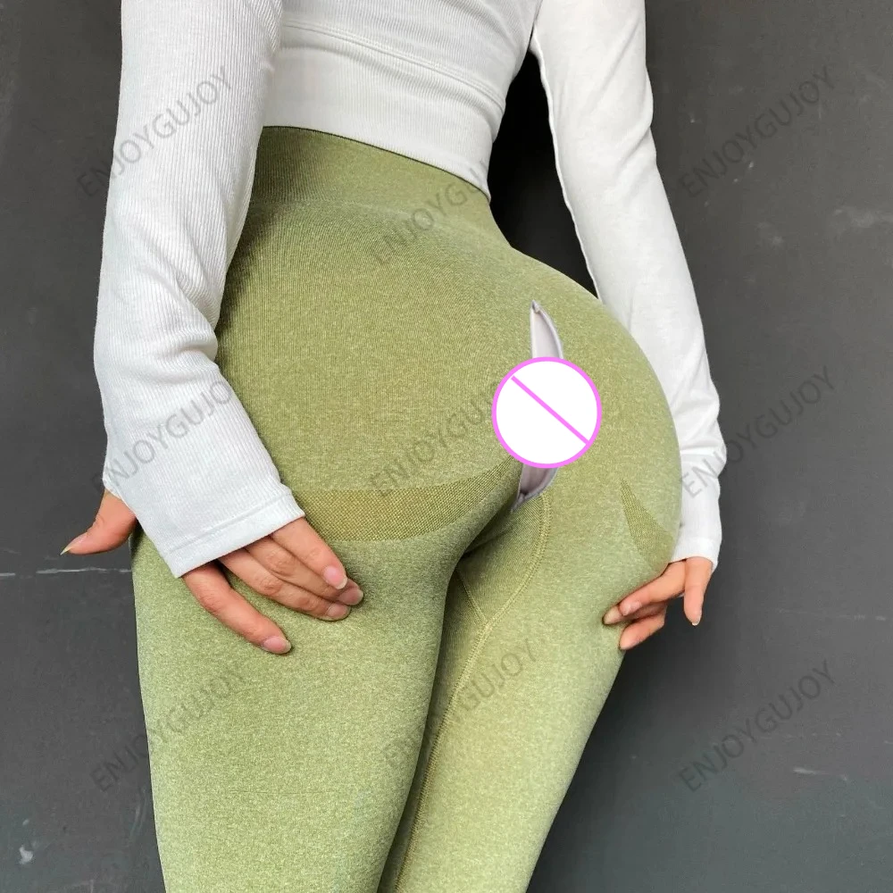 في الهواء الطلق مفتوحة المنشعب السراويل الجنسية ، السراويل الساخنة الغريبة النساء ملابس لليوجا سلس الخوخ الورك طماق رفع زوجين ملابس الشارع الشهير غير رسمية