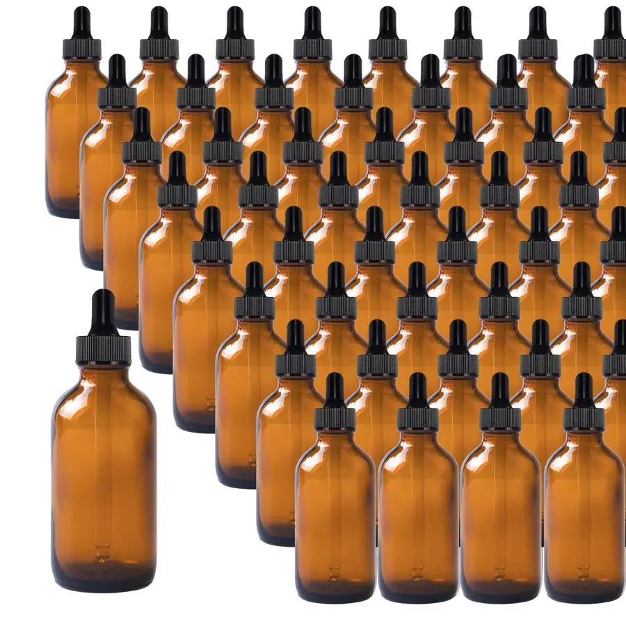 Amber Glass Dropper Bottles for Essential Oils