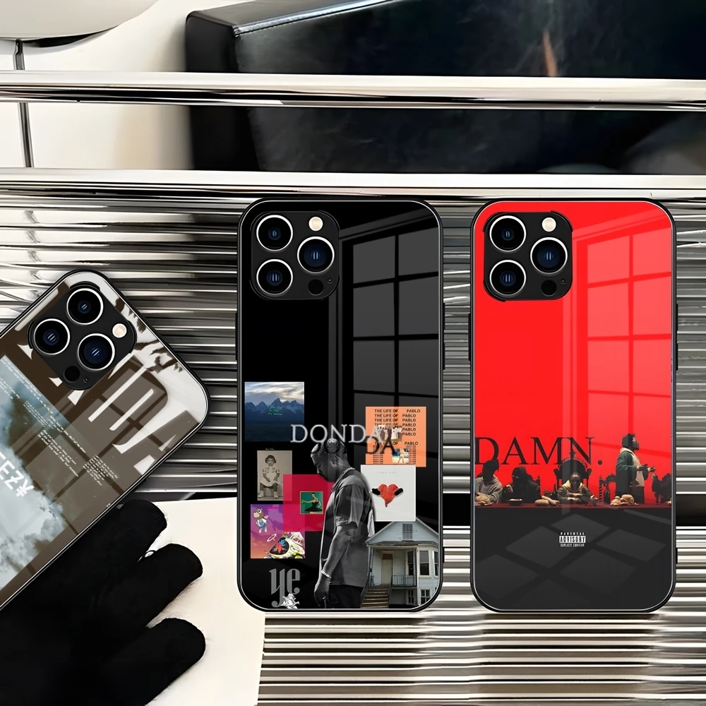 

Kanye West Donda Phone Case For iPhone 16 14 15 Pro Max Plus 13 12 11 X XR XS 8 7 6 MINI SE 2022 Glass Design Back Cover