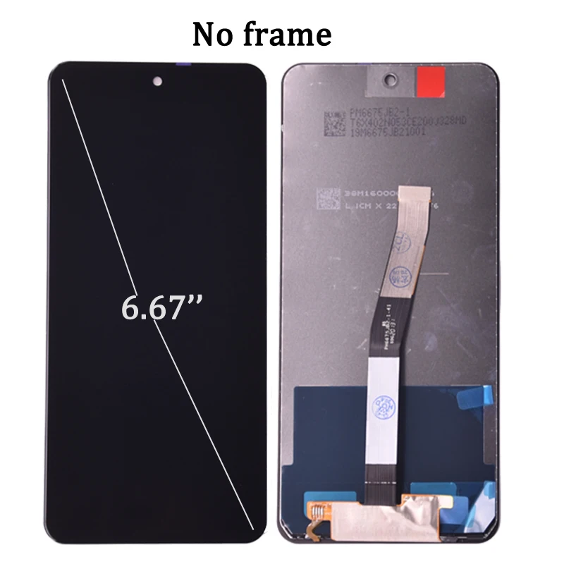 LCD For Xiaomi Redmi Note 9 Pro LCD Display Touch Digitizer Screen For Redmi Note 9S M2003J6A1G LCD Screen Replacement