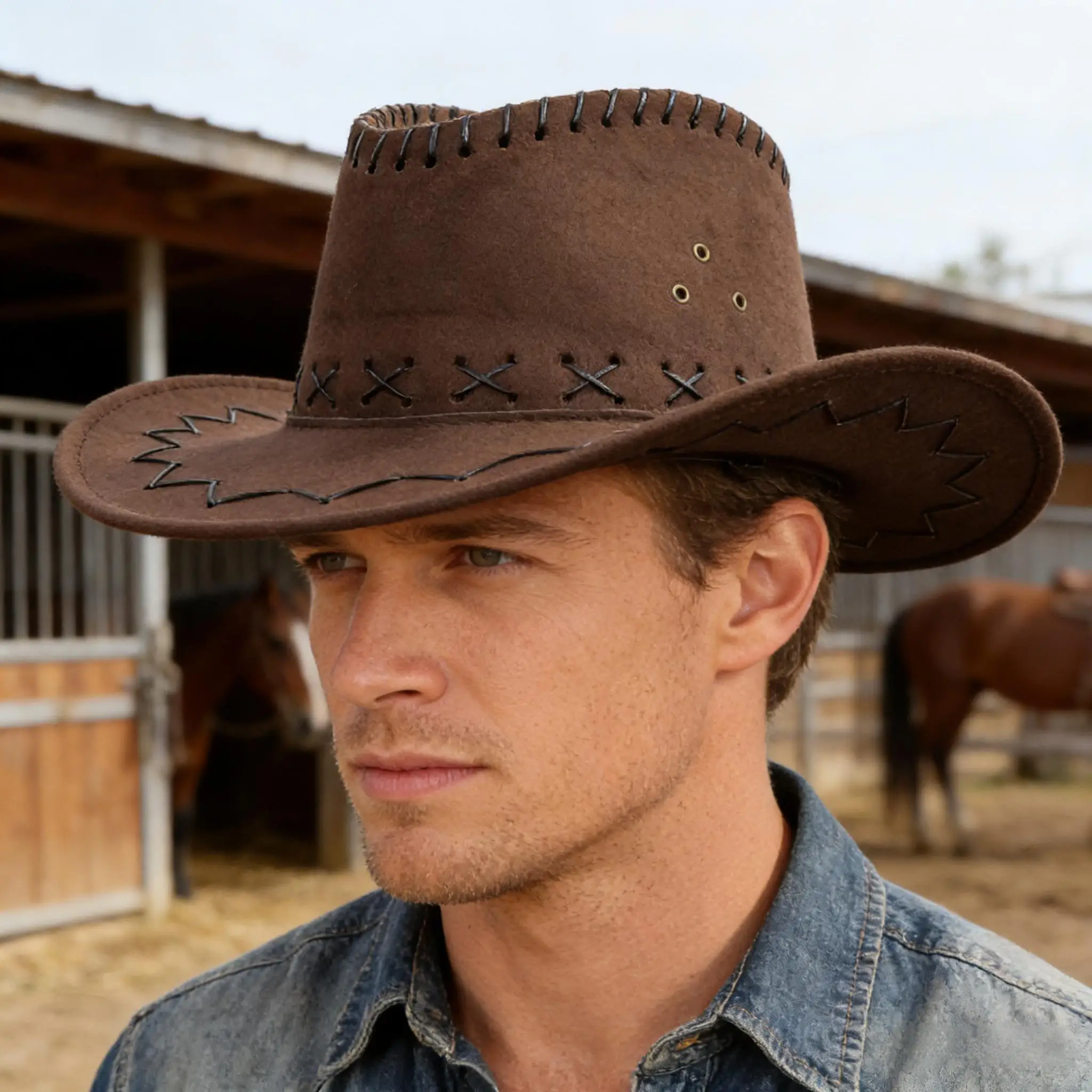 Retro Western Cowboy Hat,Western Cowboy Attire-Masquerade, Cosplay Parties, And Various Themed Events