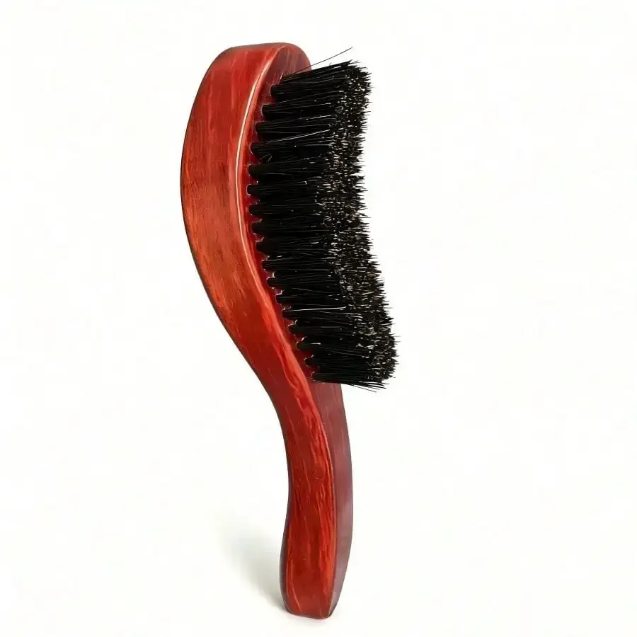 Boar Bristle Hair Brush with Wooden Handle, Multifunctional Detangling & Styling Brush, Wooden Hair Comb, Portable Mini Brush Set, Professional Hair Tools for Salon, Travel, Daily Use & Back to School