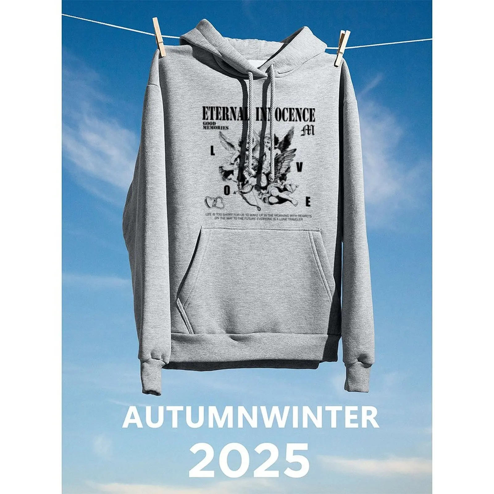 مقنعين سترة عارضة البلوز نزهات غير رسمية الخريف الشتاء أزياء ارتداء النساء مجموعة الخريف أزياء مقنعين تصميم #2