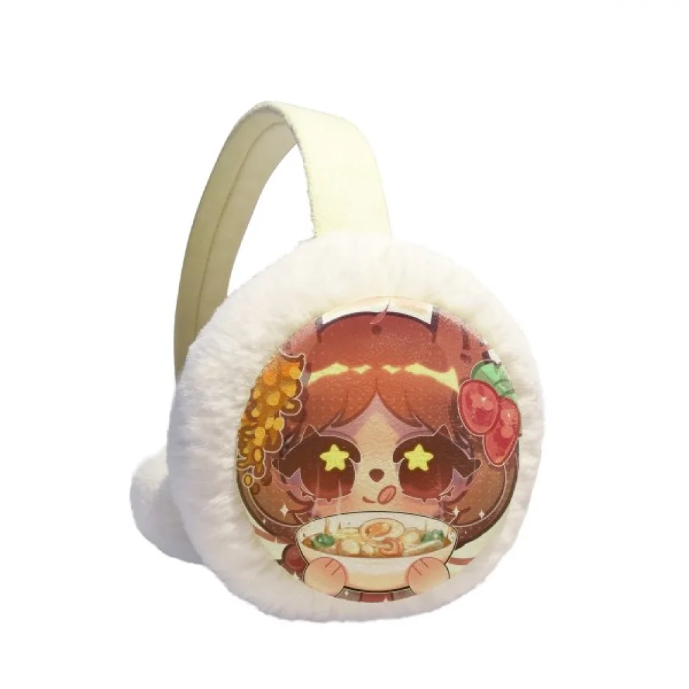 

Squirrel Thailand Shrimp Soup Ear Warmer Cable Knit Furry Fleece Earmuff Outdoor