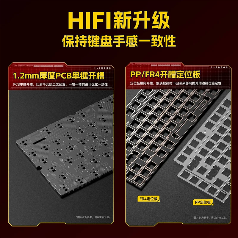 LEOBOG Hi75c 3Mode/Kabel Aluminium Mekanis Keyboard Kit RGB Keyboard Kit Gasket Gamer Hot Swap Kustom Gaming Keyboard untuk PC