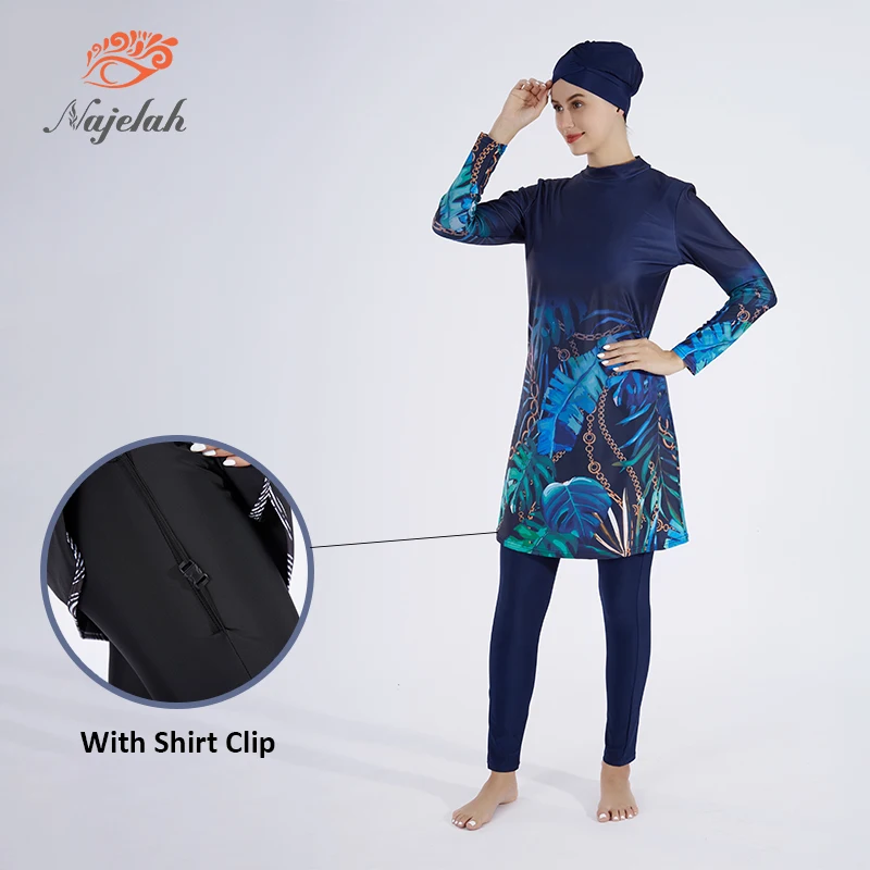 Burkini Muslim Modest Swimwear For Women Abaya Abayas Hijab Cover Ups Long Sleeve Swimsuit Islamic Designer Swimming Suit Swim