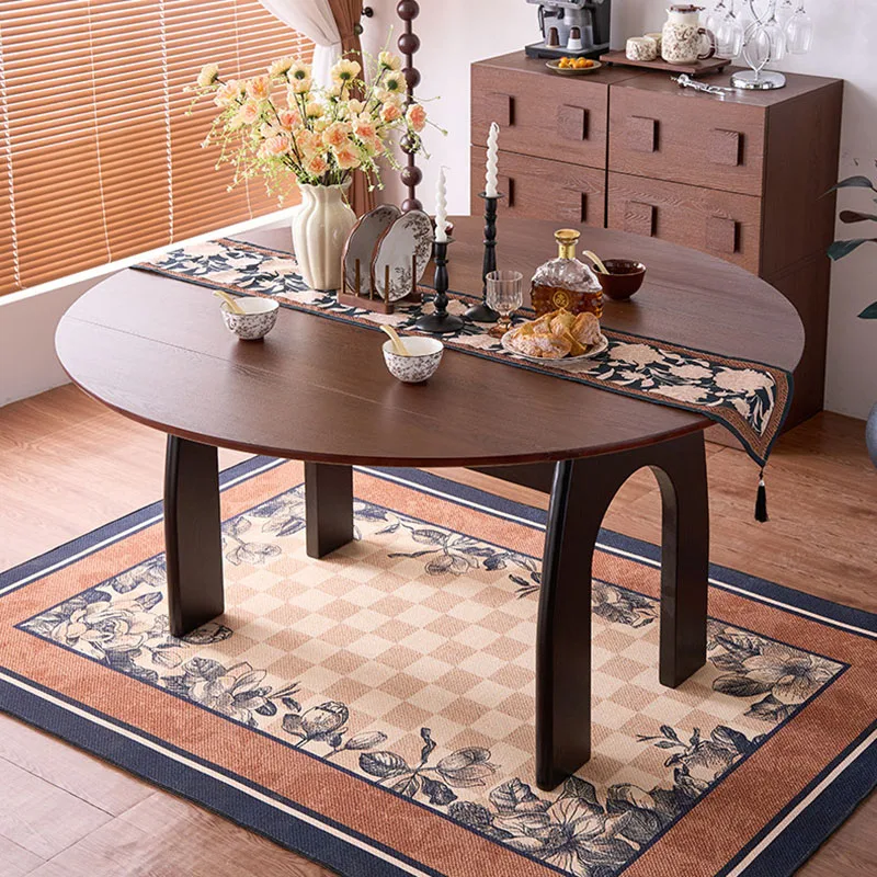 Extendable Luxury Dining Table Modern Wood Mobile Kitchen Restaurant Study Dining Table Designer Muebles Living Room Furniture