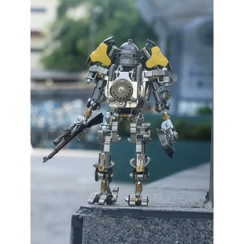 Jedi Mechs Chicken Esta noite Jogo de quebra-cabeça de metal Figura de ação presente para meninos presente de feriado