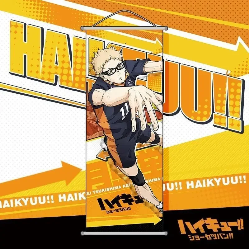 Anime Haikyuu HinMiShoyo Kageyama Tetsu peinture suspendue sur soie haute définition