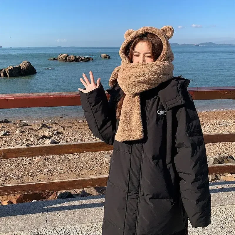 Winter New Style Korean Style Loose and Explosive Padded Jacket Women's Fashion Mid-length Over-the-knee Down Padded Jacket