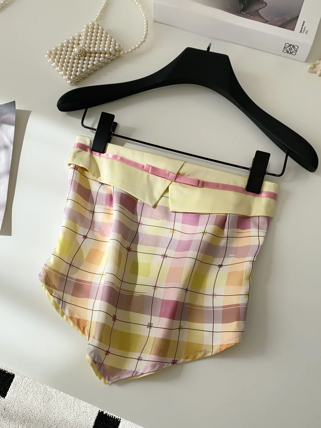 فستان صيفي نسائي بدون أكتاف من Pure Desire Spicy Girl لعام 2025، تصميم جديد بأسلوب الدوبامين، ضيق ومريح، بدون أكمام، بنقشة مر... #4