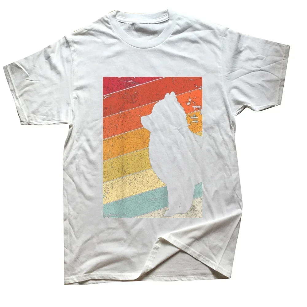 Graphic Cotton Streetwear Short Sleeve Birthday Gifts Summer Style T-shirt Mens Clothing Pomeranian Retro Style T Shirts