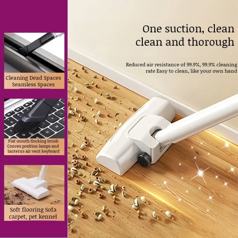Home Multifunctional Vacuum CleanerWireless Car Vacuum Cleaner Handheld Bed Mite Remover Large Suction Vacuum Cleaner