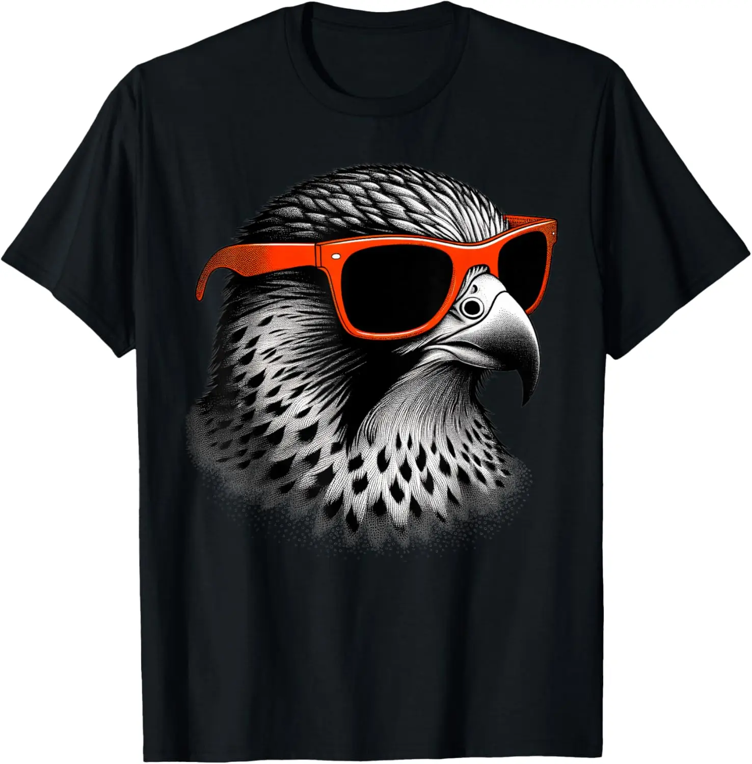 Крутая футболка Falcon Bird в солнцезащитных очках с графическим рисунком