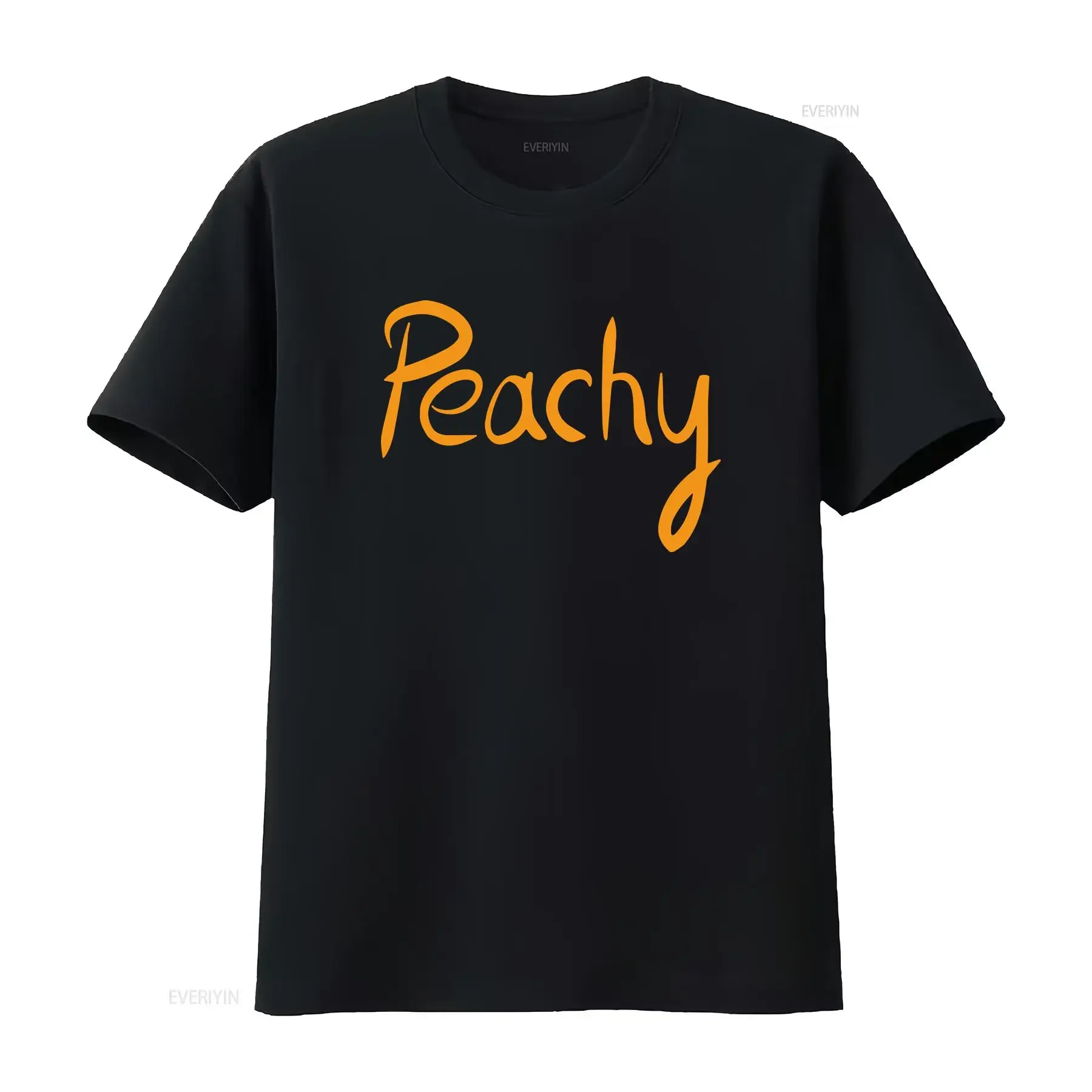Peachy T Shirt summer just peach vintage Washed Top For Everyday Wear Stretched Slightly Stylish Casual Comfortable graphic