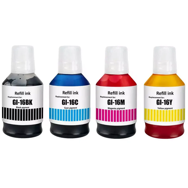 GI-16 Premium Pigment Refill Ink Kit  For Canon GI16 GI 16 MAXIFY GX5060 GX6060 GX7060 Printer