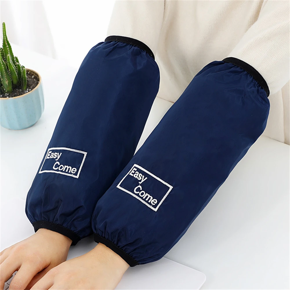 Ladies and gentlemen long Christmas elk embroidered kitchen waterproof oil waterproof winter waterproof sleeve XT-6570