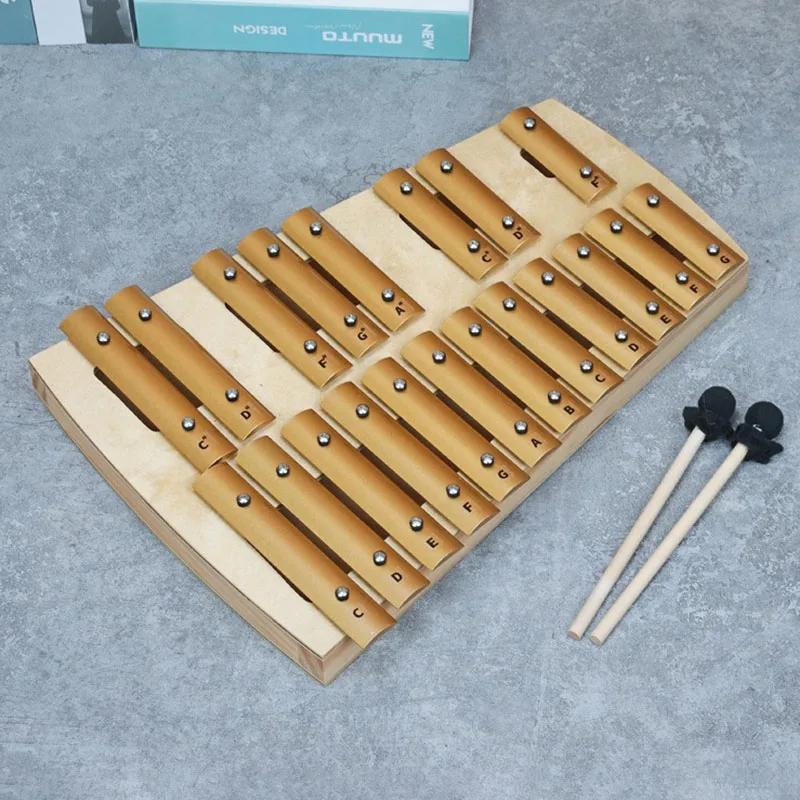 20 Tone Xylophone Adults Resonance Meditation Aluminum Xylophones Child Beginner Wooden Piano Professional Rare Orff Instruments